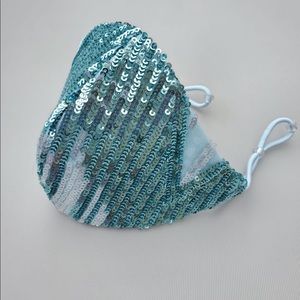 Sequin Embellished Face Mask